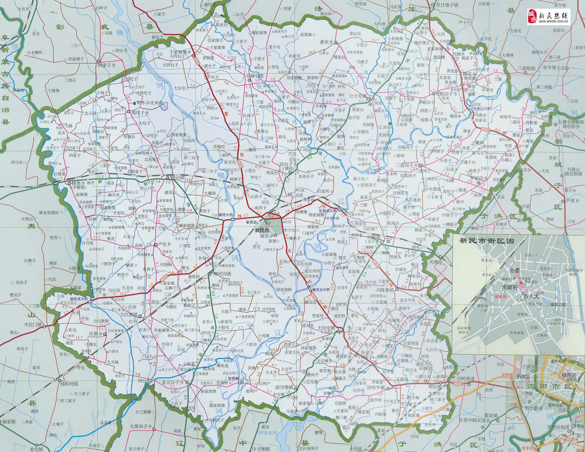 新民地图